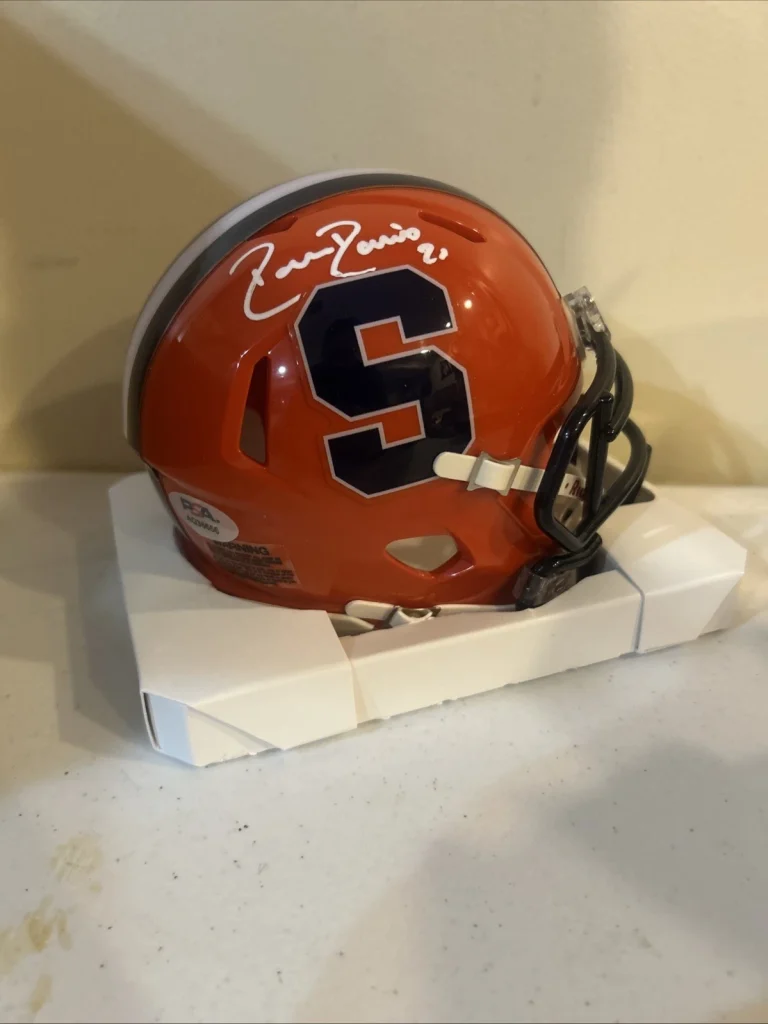 SYRACUSE ORANGE- DONOVIN DARIUS SIGNED AUTOGRAPH MINI HELMET PSA COA FOOTBALL