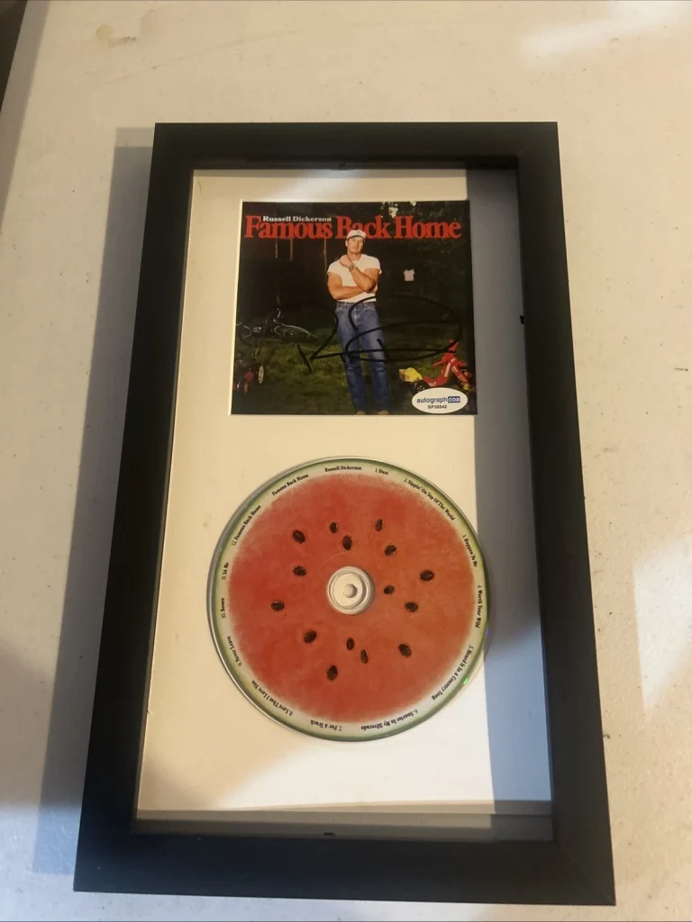RUSSELL DICKERSON SIGNED AUTOGRAPH FRAMED CD DISPLAY ACOA FAMOUS BACK HOME