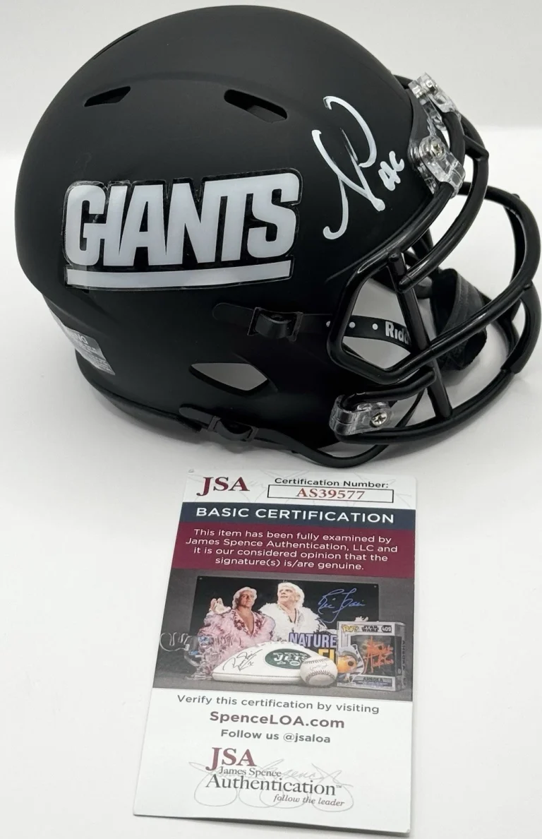Antonio Pierce Signed Autographed New York Giants Black Mini Helmet JSA COA