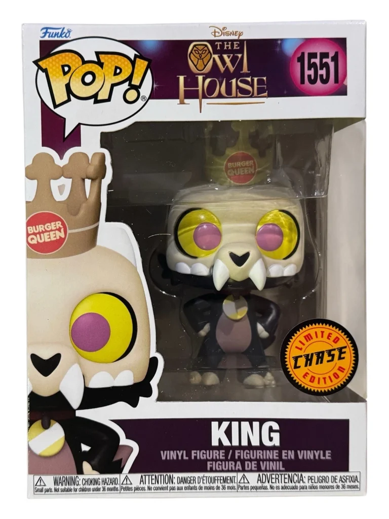 Funko Pop! Disney The Owl House King #1551 CHASE Animation Figure + Protector