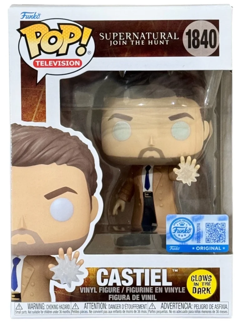 Funko Pop! Supernatural CASTIEL #1840 Glows Funko SE Toy Temple GITD + Protector