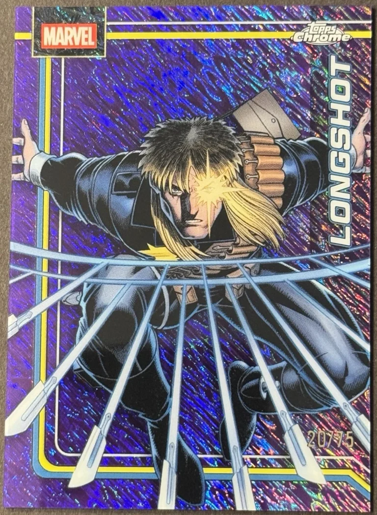 2026 Topps Chrome Marvel Comics #71 Longshot Purple Shimmer #/d 75 Rare