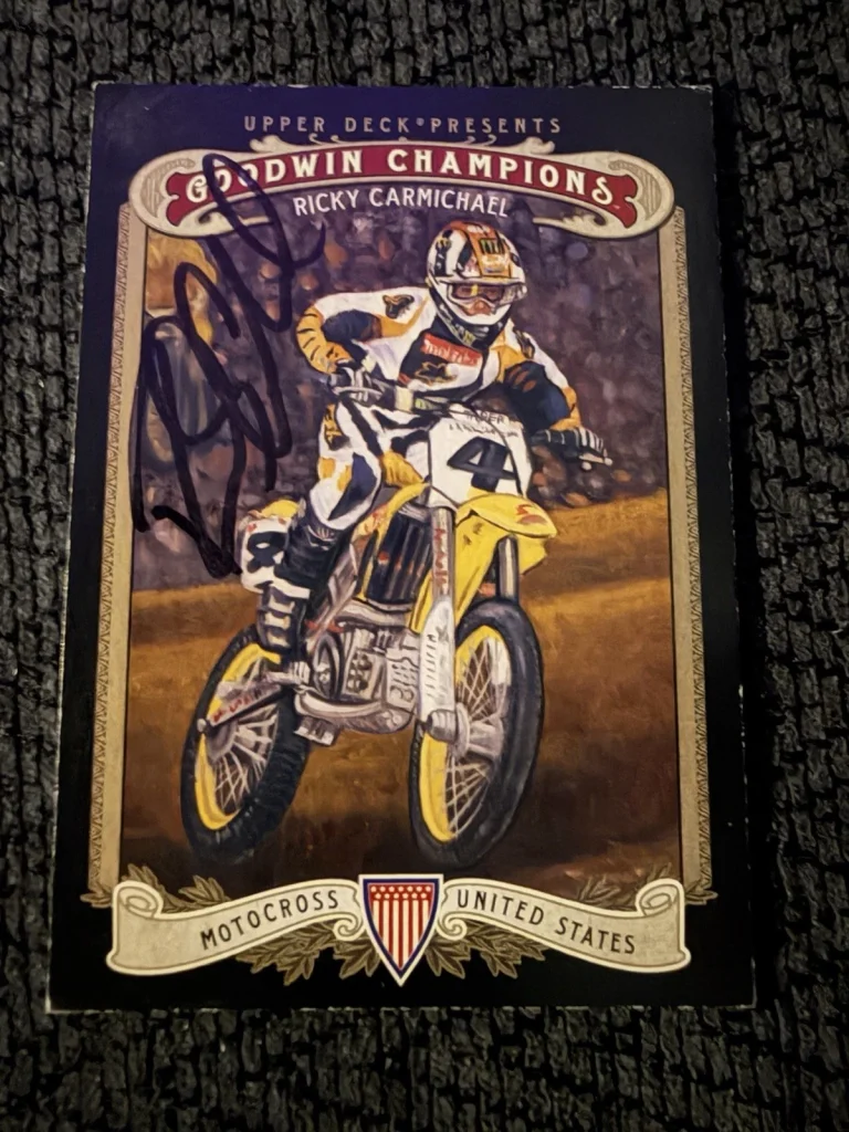 Signed Trading Card Ricky Carmichael Goodwin Champions Motocross AMA Supercross