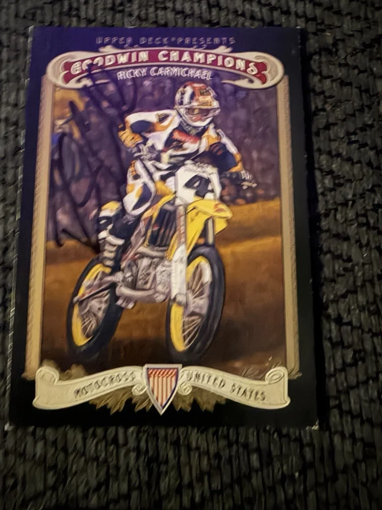 Signed Trading Card Ricky Carmichael Goodwin Champions Motocross AMA Supercross