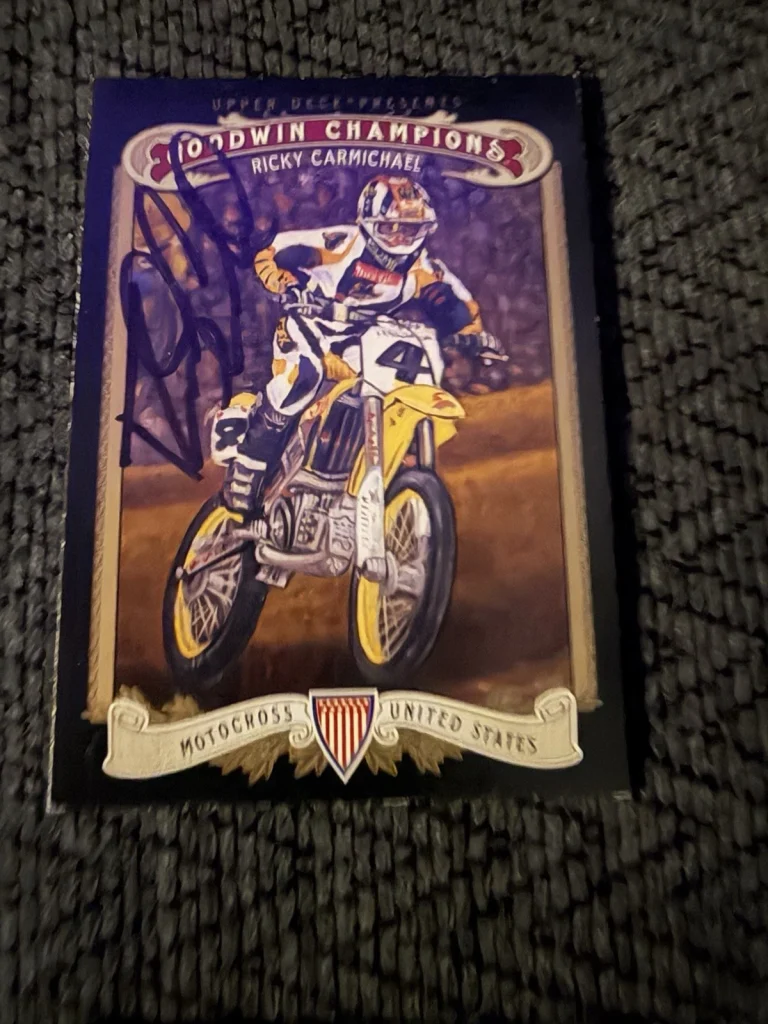 Signed Trading Card Ricky Carmichael Goodwin Champions Motocross AMA Supercross