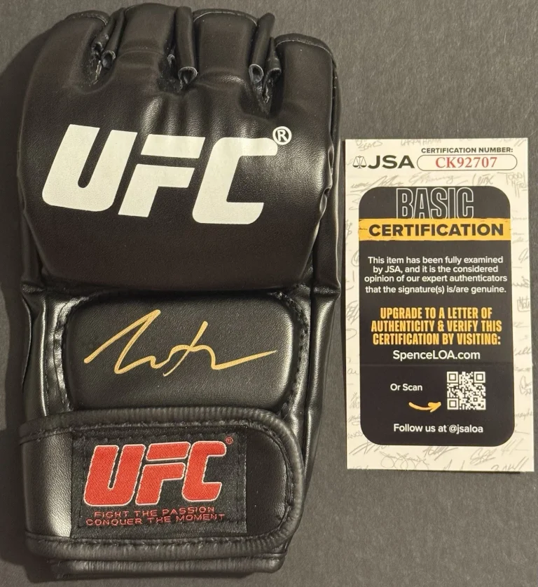 Max Holloway Signed Autographed UFC Fight Glove JSA COA BMF Champ