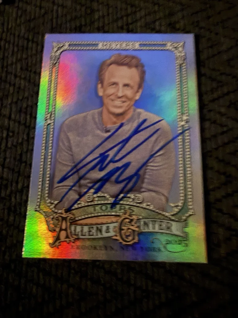Seth Myers Signed Trading Card Allen & Ginter Autographed