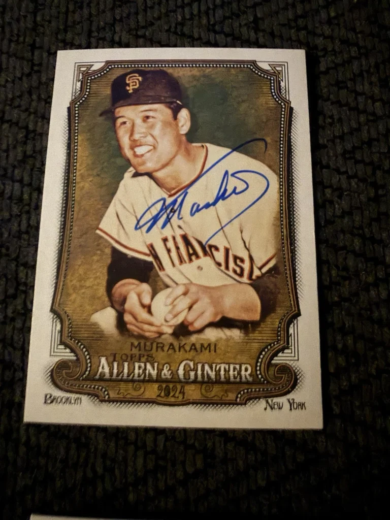 Masanori Murakami Signed Trading Card Allen & Ginter Autographed Giants