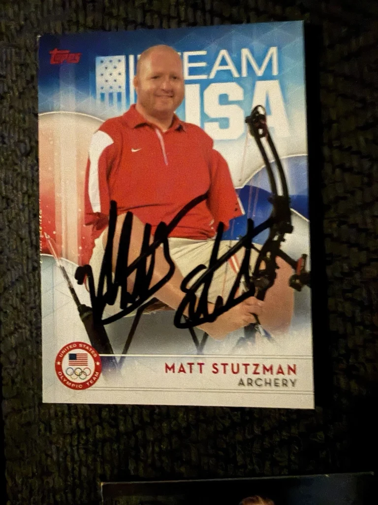 Matthew Matt Stutzman Signed Trading Card Autographed Olympic Gold Medalist
