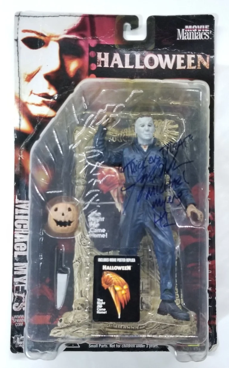 Tony Moran SIGNED Movie Maniacs Halloween Michael Myers Action Figure JSA COA