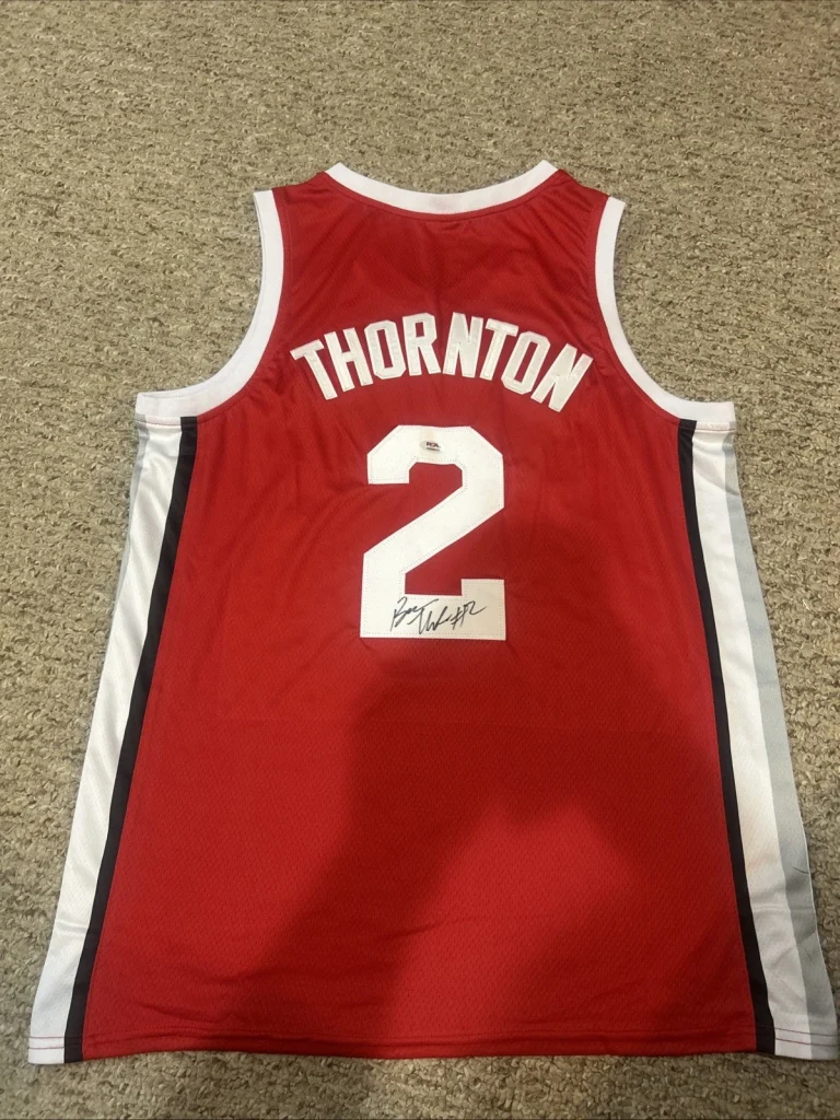 OHIO STATE BUCKEYES- BRUCE THORNTON SIGNED AUTOGRAPH JERSEY PSA COA BASKETBALL
