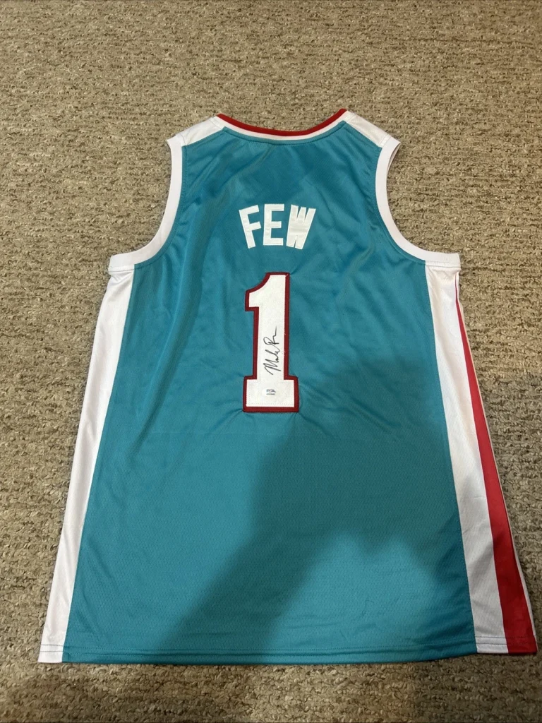 GONZAGA BULLDOGS- MARK FEW SIGNED AUTOGRAPH JERSEY PSA COA HOF COACH BASKETBALL