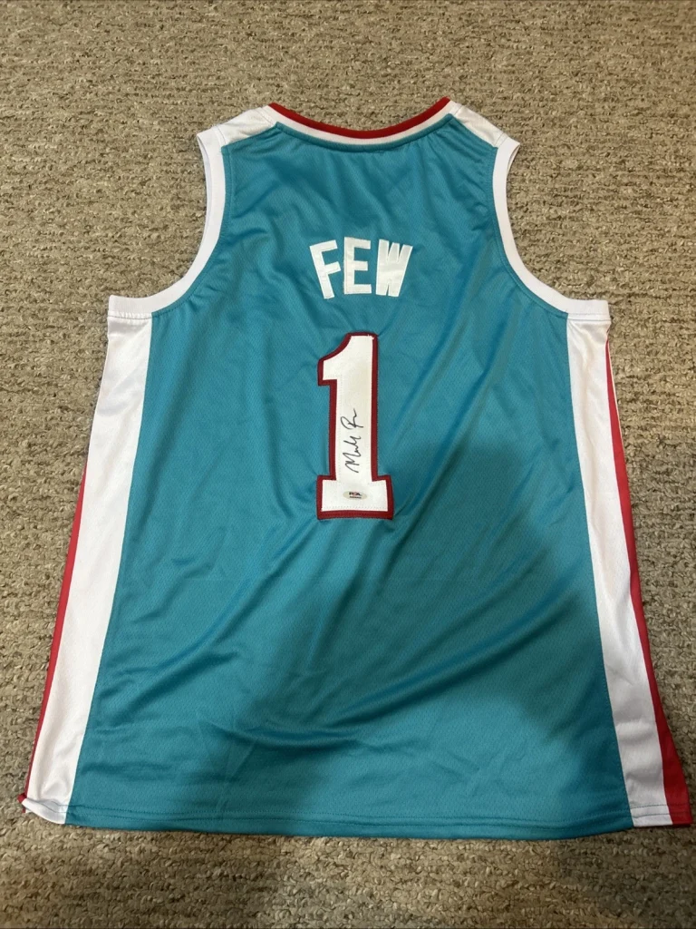 GONZAGA BULLDOGS- MARK FEW SIGNED AUTOGRAPH JERSEY PSA COA HOF COACH BASKETBALL