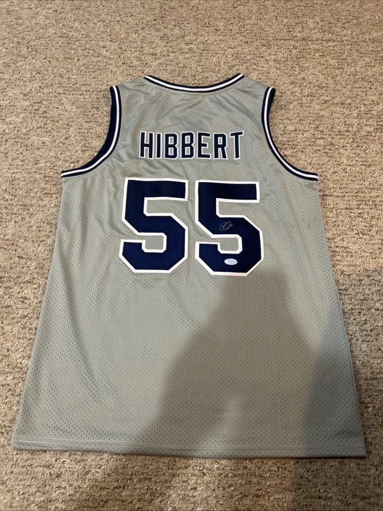 GEORGETOWN HOYAS- ROY HIBBERT SIGNED AUTOGRAPH JERSEY PSA DNA COA NBA STAR