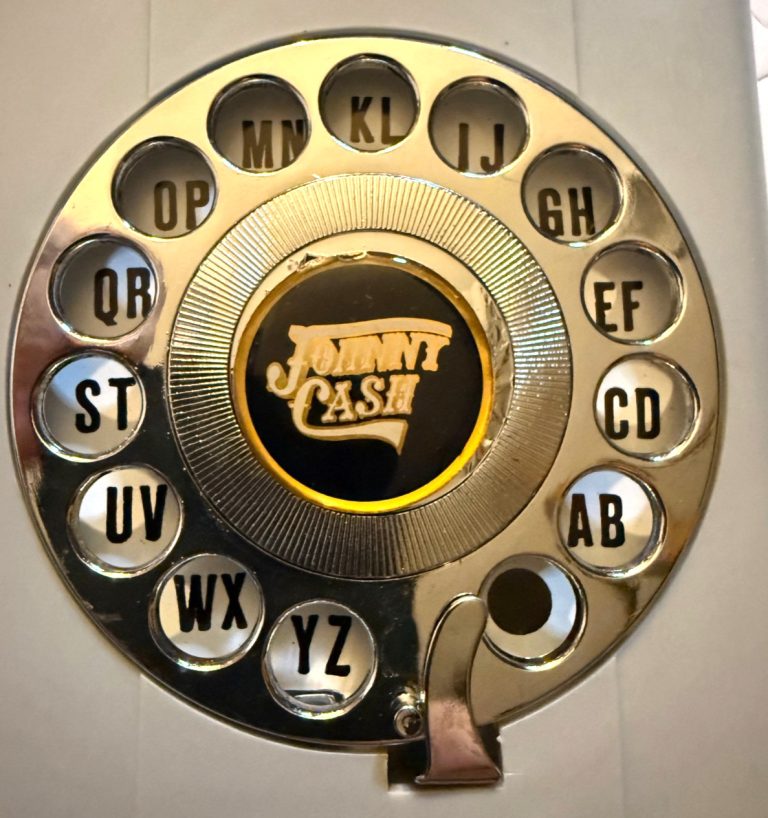 Johnny Cash Vintage Eagle Model 1020 Rotary Telephone Index Unused w/ Box