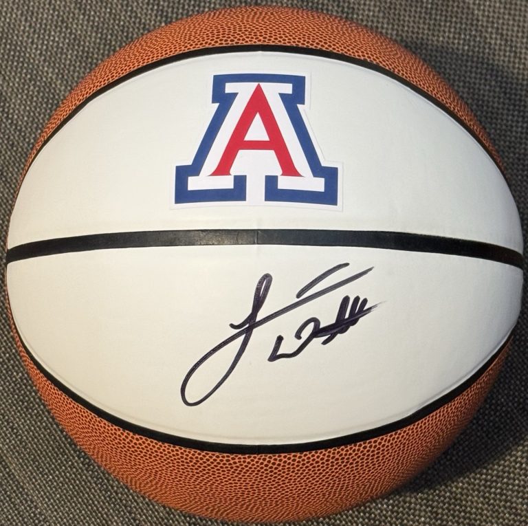 Luke Walton Signed Autographed Arizona Wildcats Logo Basketball PSA/DNA COA