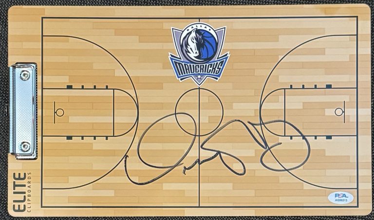 Dusty May Signed Autographed Dallas Mavericks Coaches Clipboard PSA/DNA COA