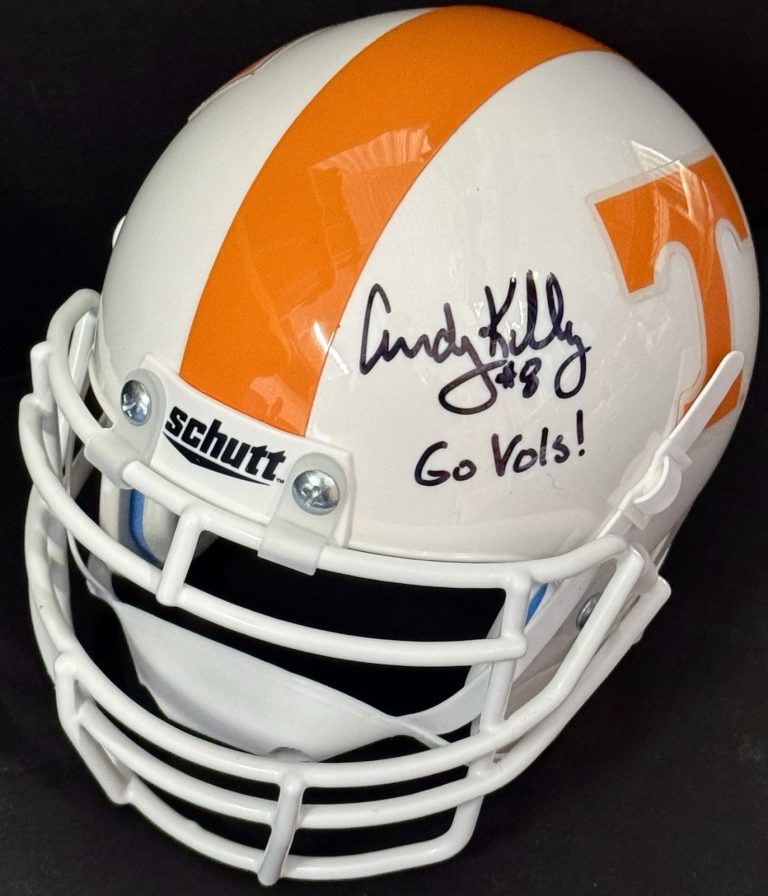 Andy Kelly Signed Autographed Tennessee Volunteers Mini Helmet PSA/DNA COA