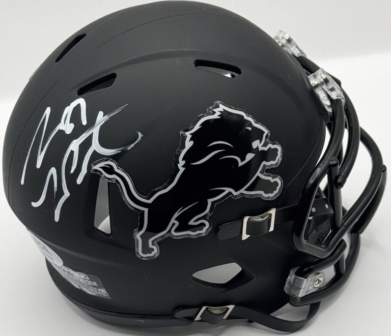 Sam Laporta Signed Autographed Detroit Lions Mini Helmet PSA/DNA COA