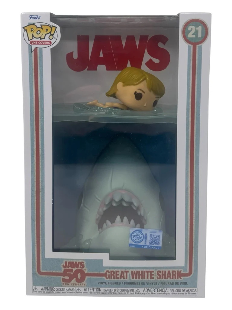 Funko Pop! VHS Covers Jaws Great White Shark 50th Anniversary #21 Vinyl Figure