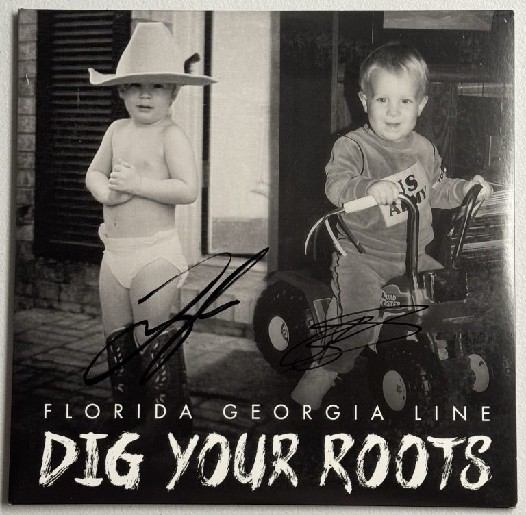 Florida Georgia Line Signed Dig Your Roots Vinyl Album PSA/DNA COA Tyler & Brian