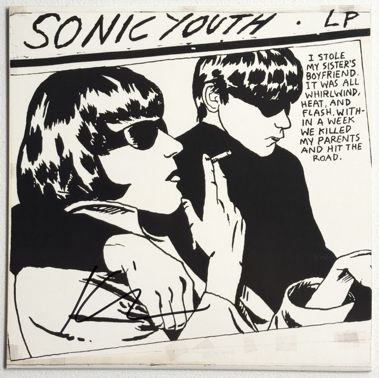 KIM GORDON SIGNED “SELF TITLED”  VINYL RECORD ALBUM LP SONIC YOUTH PSA/DNA COA