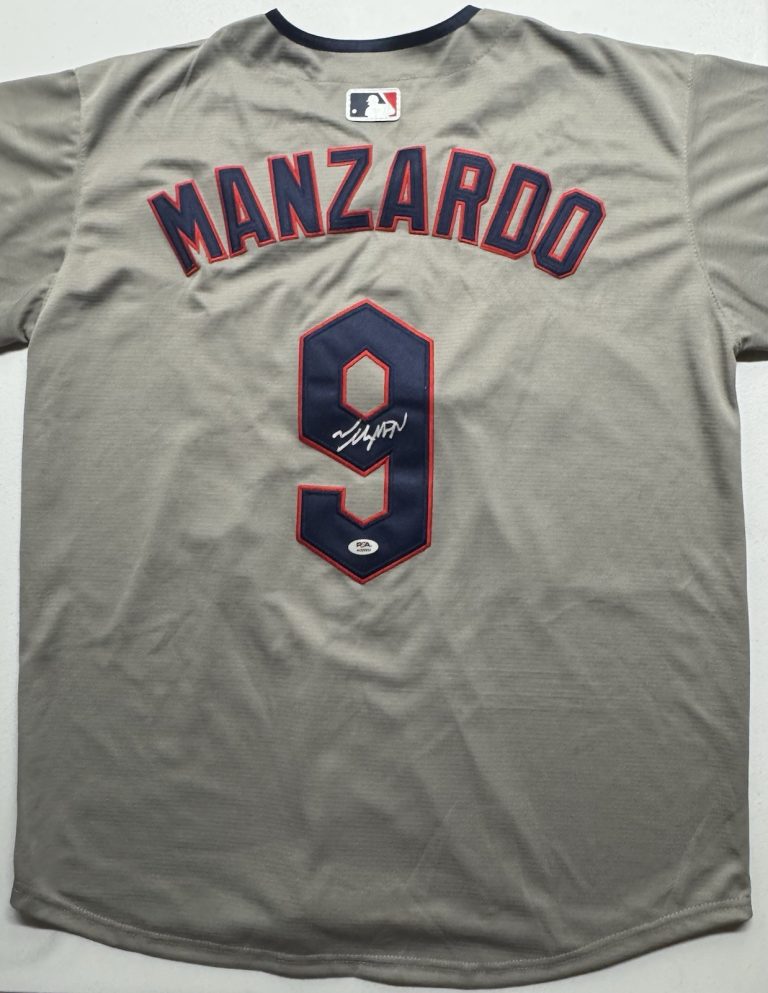 Kyle Manzardo Signed Autographed Cleveland Guardians Jersey PSA/DNA COA