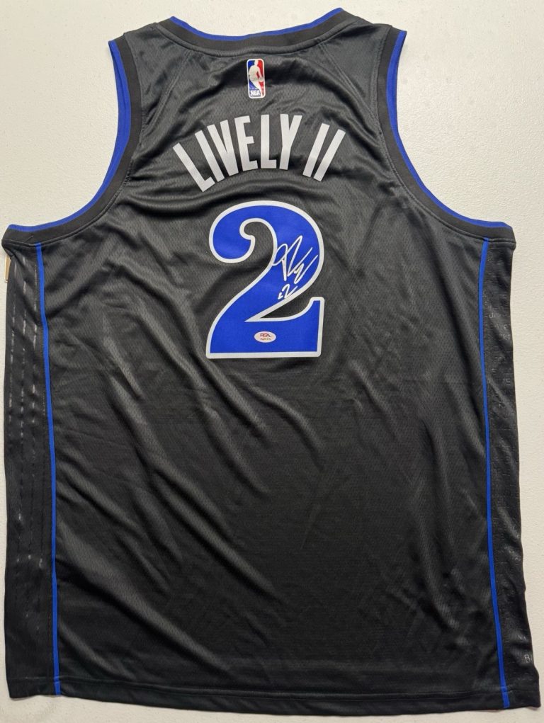 Dereck Lively II Signed Autographed Dallas Mavericks Jersey PSA/DNA COA