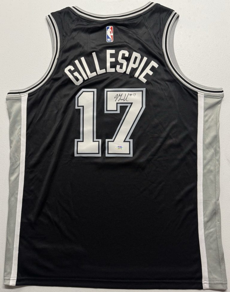 Ja'Kobi Gillespie Signed Autographed San Antonio Spurs Jersey PSA/DNA COA