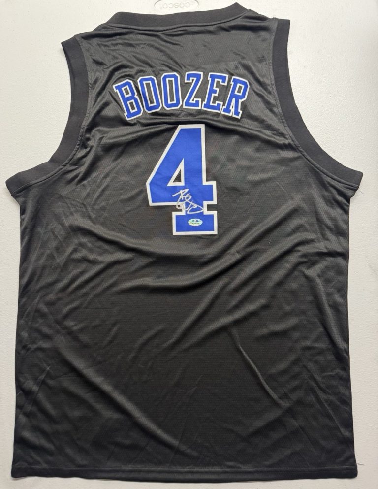 Carlos Boozer Signed Autographed Duke Blue Devils Black Jersey PSA/DNA COA