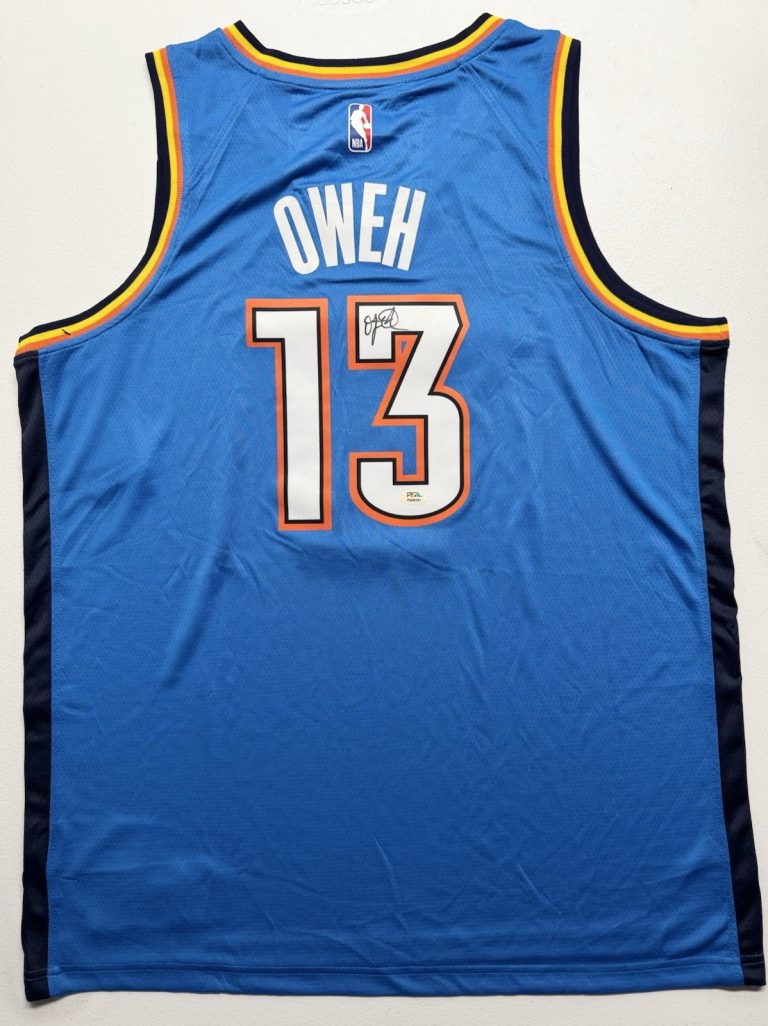 Otega Oweh Signed Autographed Oklahoma City Thunder Jersey PSA/DNA COA