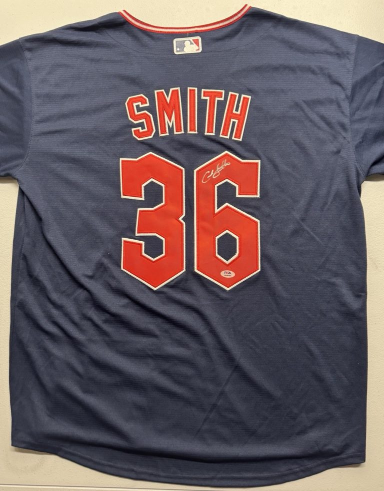 Cade Smith Signed Autographed Cleveland Guardians Jersey PSA/DNA Coa