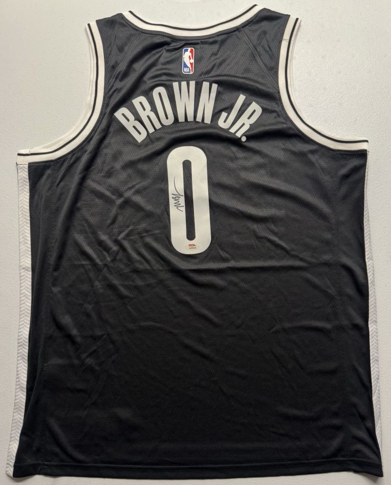Mikel Brown Jr. Signed Autographed Brooklyn Nets Jersey PSA/DNA COA