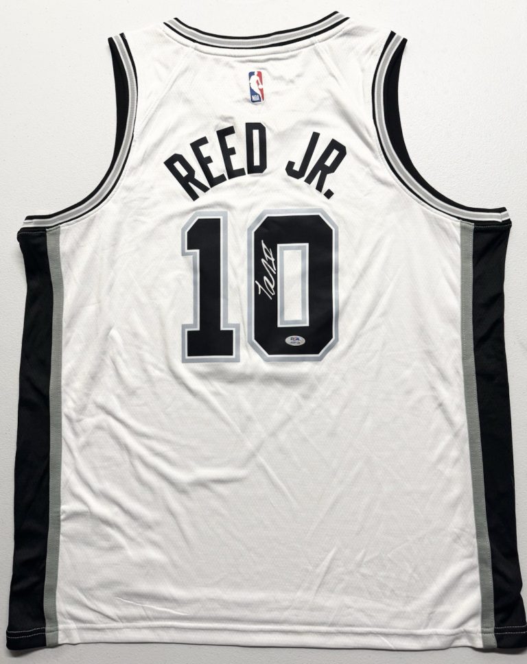 Tarris Reed Jr. Signed Autographed San Antonio Spurs Jersey PSA/DNA COA