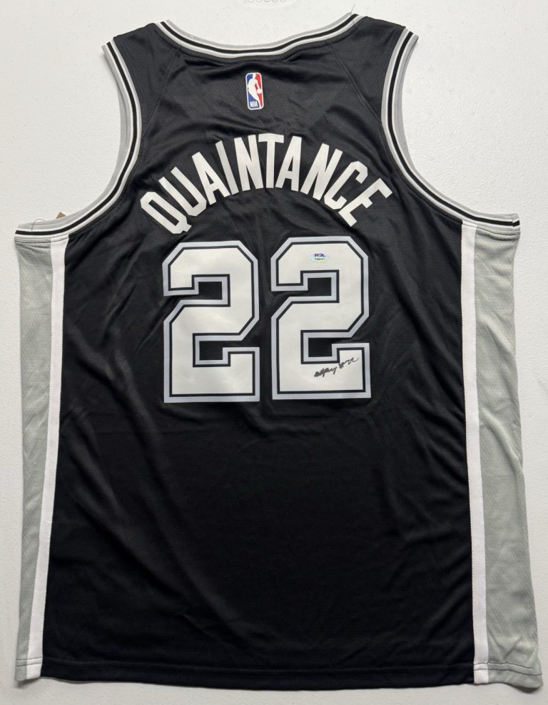 Jayden Quaintance Signed Autographed San Antonio Spurs Jersey PSA/DNA COA