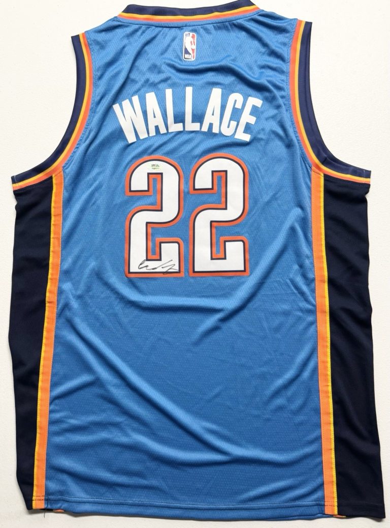 Cason Wallace Signed Autographed Oklahoma City Thunder Jersey PSA/DNA COA