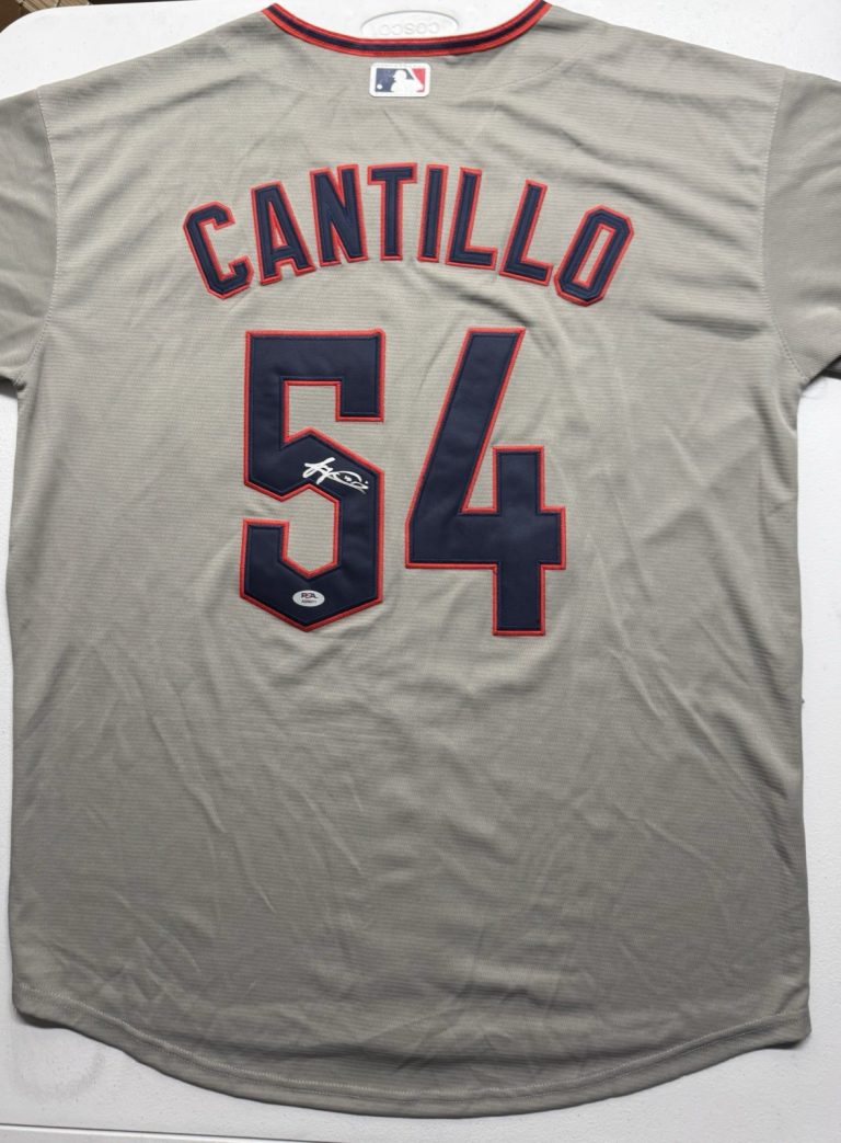 Joey Cantillo Signed Autographed Cleveland Guardians Jersey PSA/DNA COA