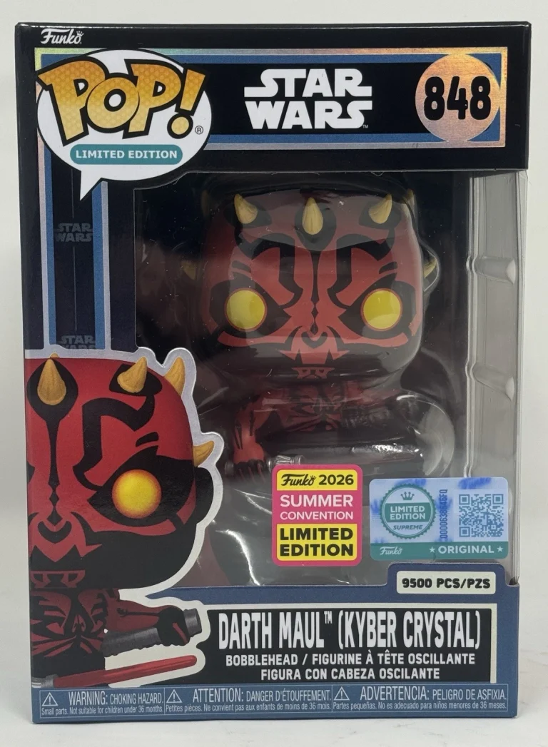 Funko Pop! Star Wars Darth Maul (Kyber Crystal) #848 SDCC 2026 LE 9500 Protector