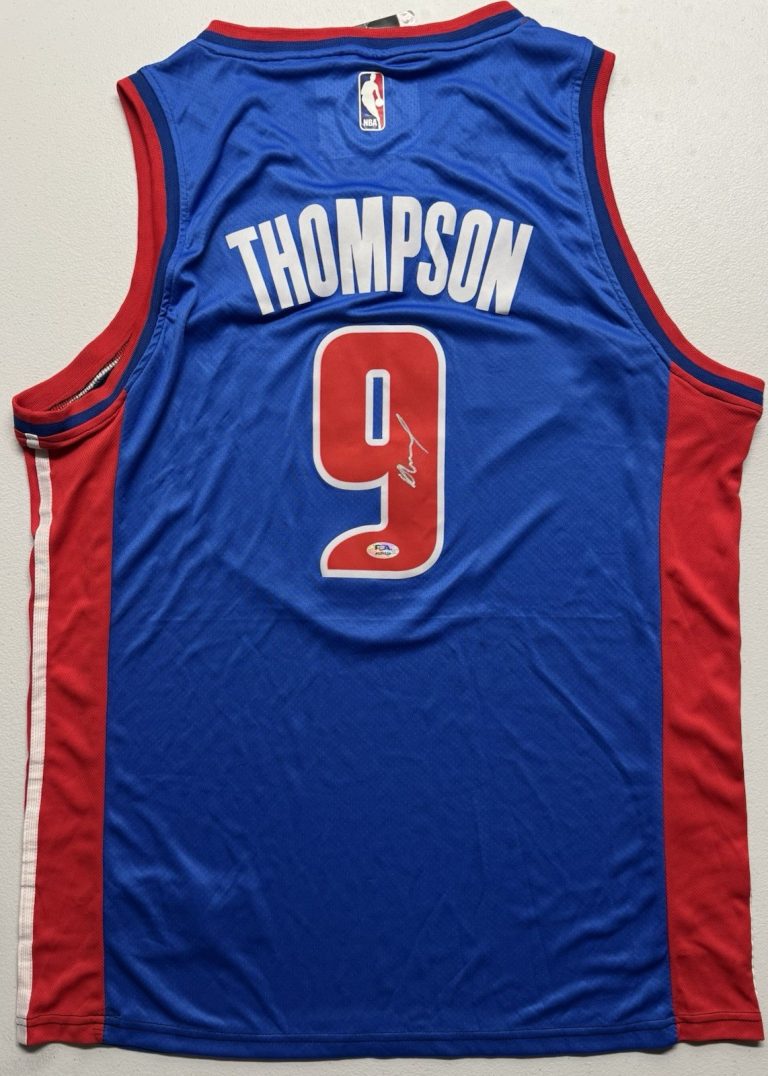 Ausar Thompson Signed Autographed Detroit Pistons Jersey PSA/DNA COA