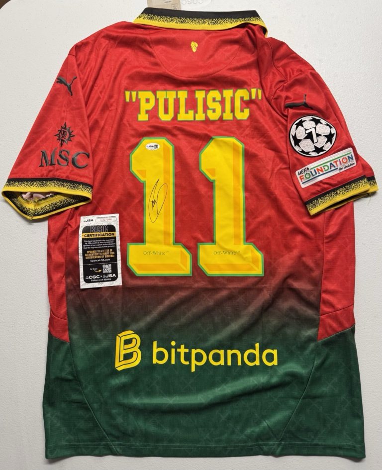 Christian Pulisic Signed Autographed AC Milan Soccer Jersey Off White JSA COA