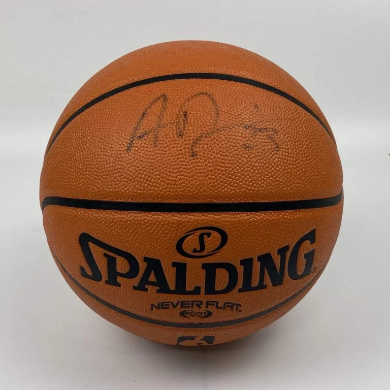 Autographed/Signed ANTHONY DAVIS LA Lakers Spalding Basketball JSA COA Holo