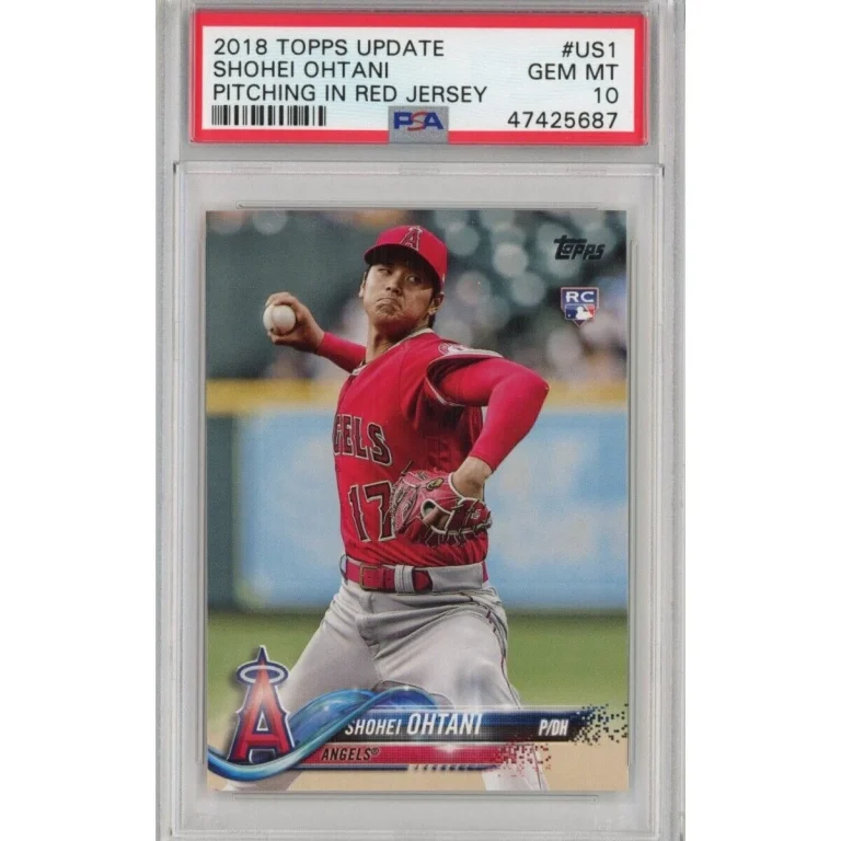 Graded 2018 Topps Update SHOHEI OHTANI #US1 Rookie RC Card PSA 10 Gem Mint