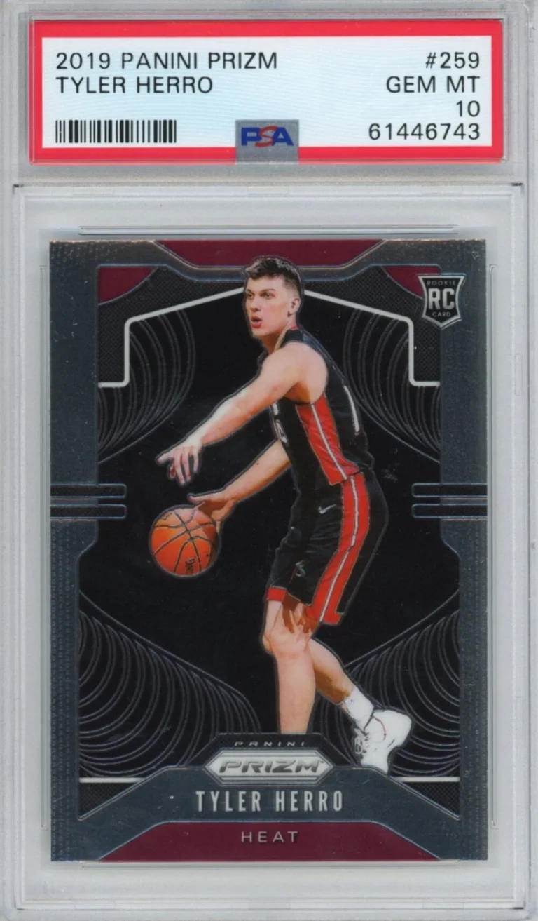 Graded 2019-20 Panini Prizm Tyler Herro #259 Rookie RC Basketball Card PSA 10