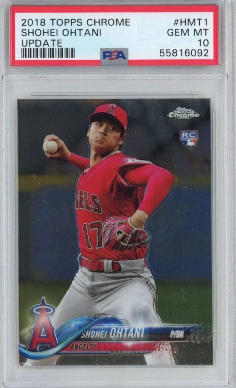 Graded 2018 Topps Chrome Update Shohei Ohtani #HMT1 Rookie RC Card PSA 10