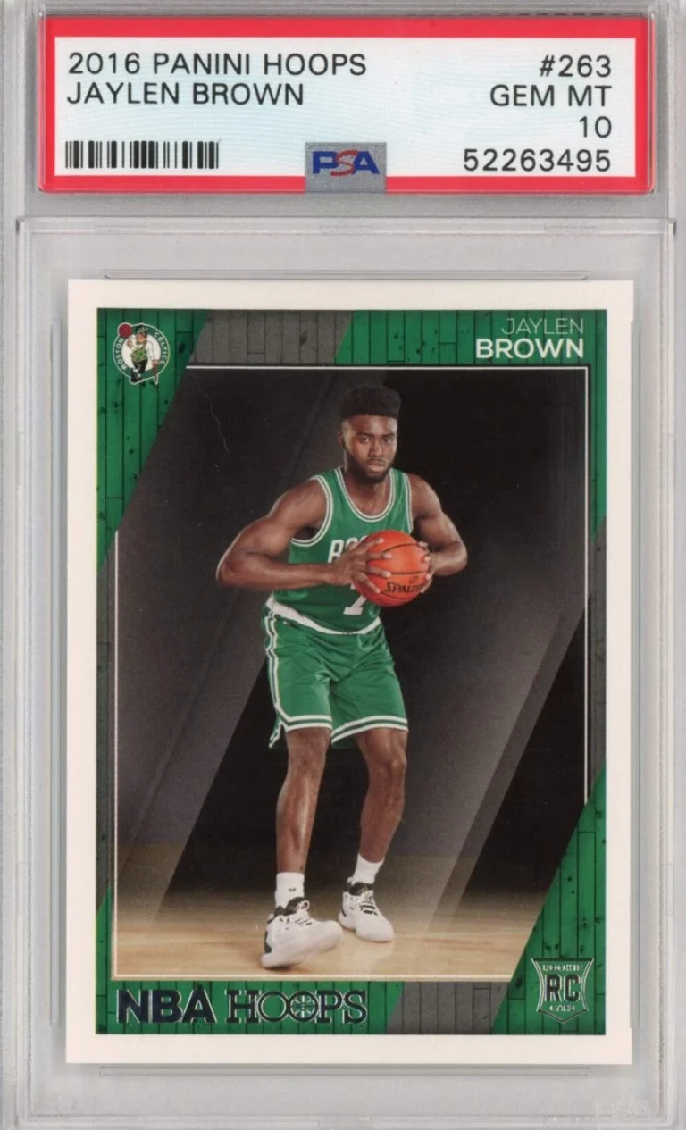 Graded 2016-17 Panini Hoops Jaylen Brown #263 Rookie RC Basketball Card PSA 10