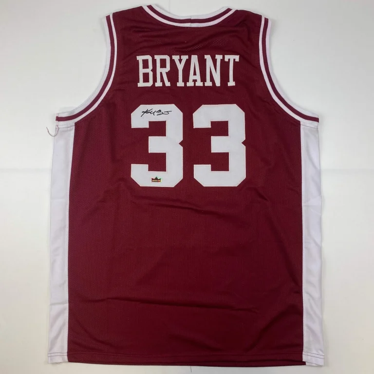 Facsimile Autographed Kobe Bryant Lower Merion Maroon Auto Jersey Size Men's XL