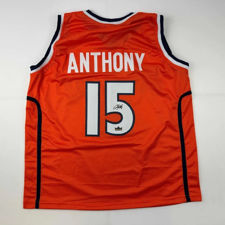 Facsimile Autographed Carmelo Anthony Syracuse Orange Reprint Jersey Men's XL