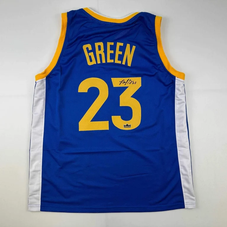 Facsimile Autographed Draymond Green Golden State Blue Reprint Jersey Men's XL
