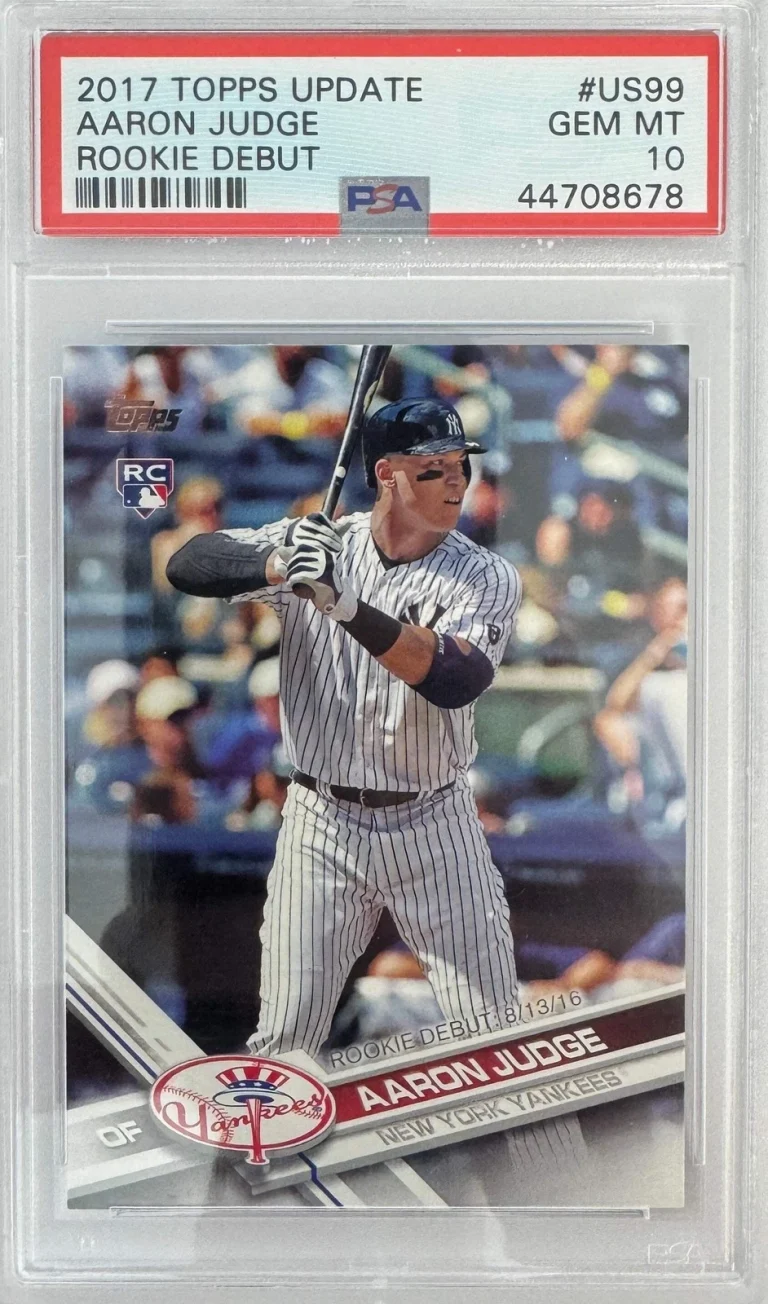Graded 2017 Topps Update Aaron Judge #US99 Rookie Debut RC Card PSA 10 Gem Mint