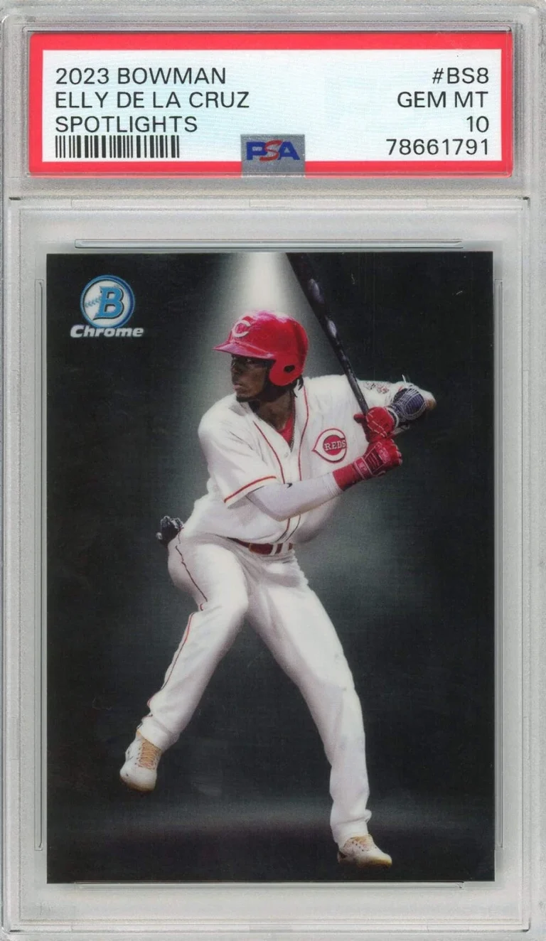 Graded 2023 Bowman Elly De La Cruz #BS8 Spotlights Rookie Baseball Card PSA 10
